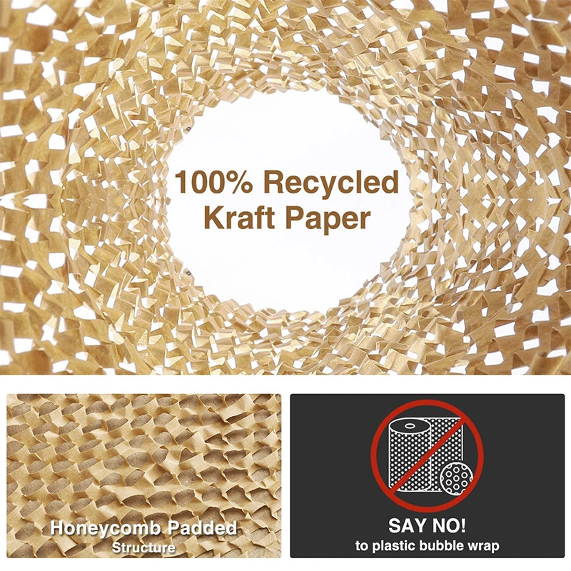 Le nid d'abeilles fait sur commande en gros de Papier d'emballage d'impression a ridé enveloppe compostable d'annonce de bulle de papier d'annonce d'enveloppe la poly